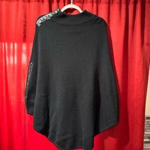 Black Sassy Poncho